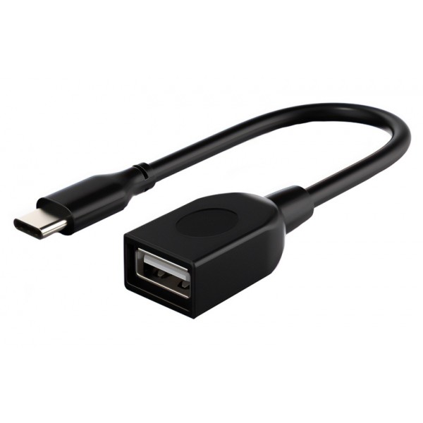 CABLETIME καλώδιο USB-C σε USB CMAF2, 480Mbps, 0.15m, μαύρο