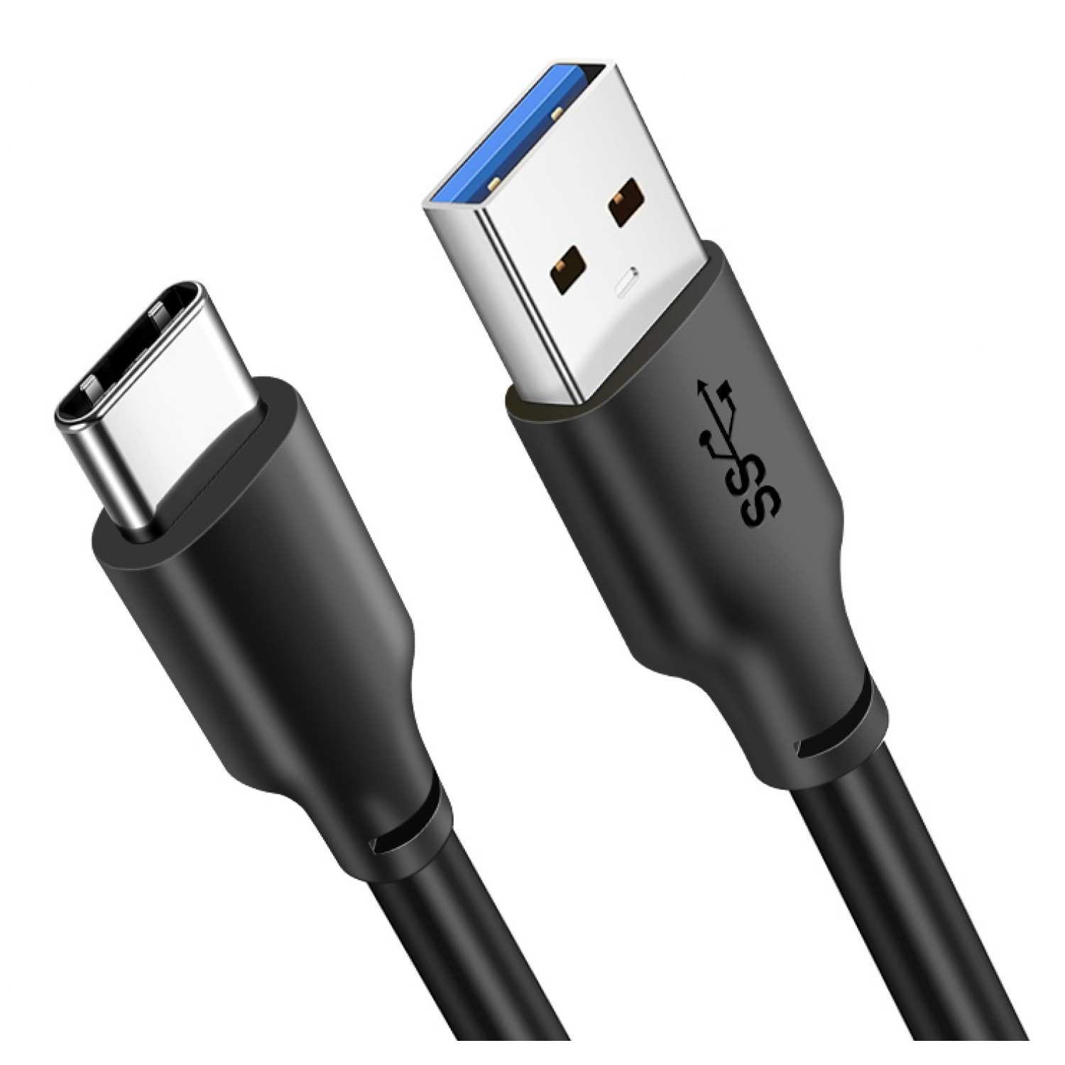 CABLETIME καλώδιο USB-C σε USB CMAMN, 3A, 5Gbps, 2m, μαύρο