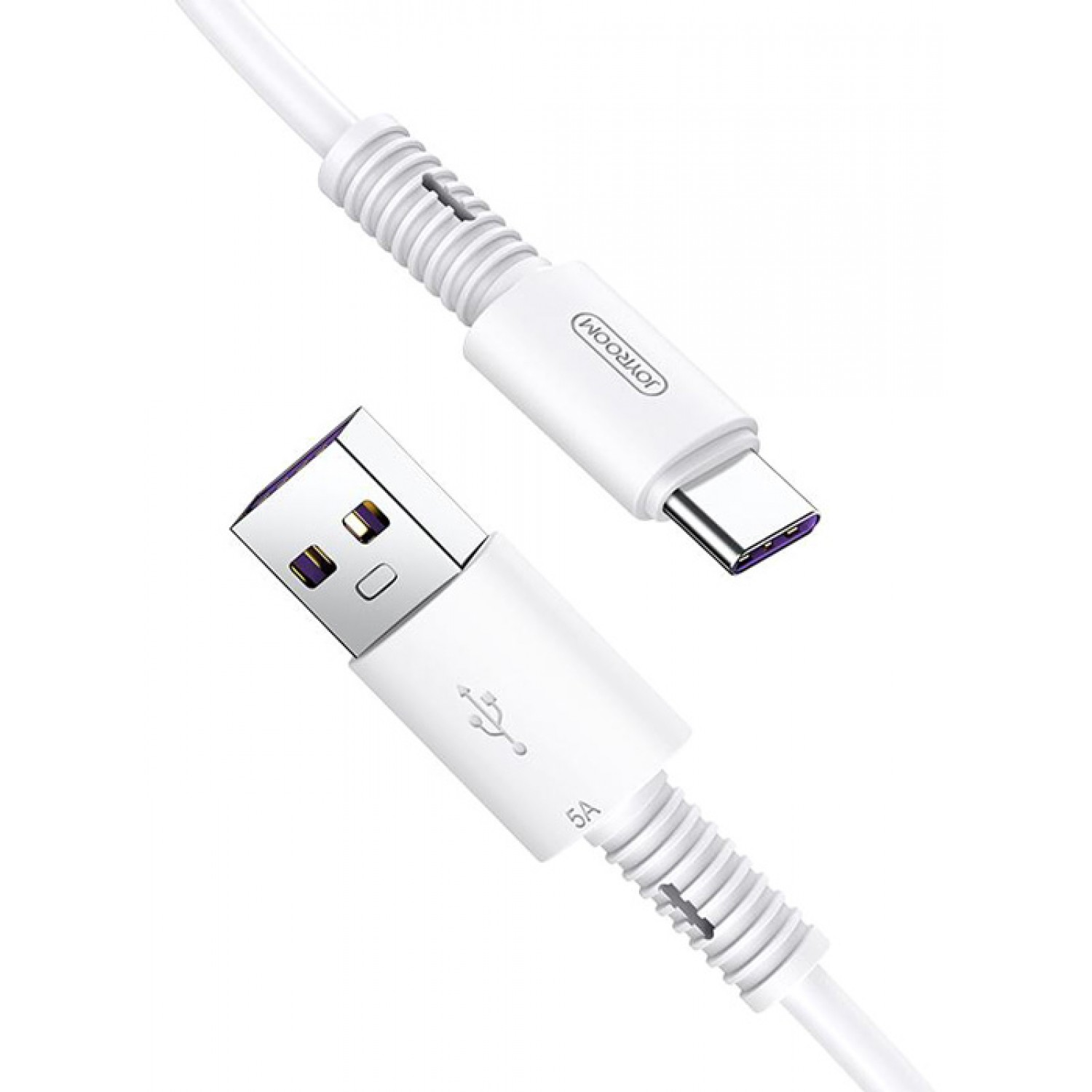 JOYROOM καλώδιο USB σε USB Type-C Thread Series S-M406, 5A, 1m, λευκό