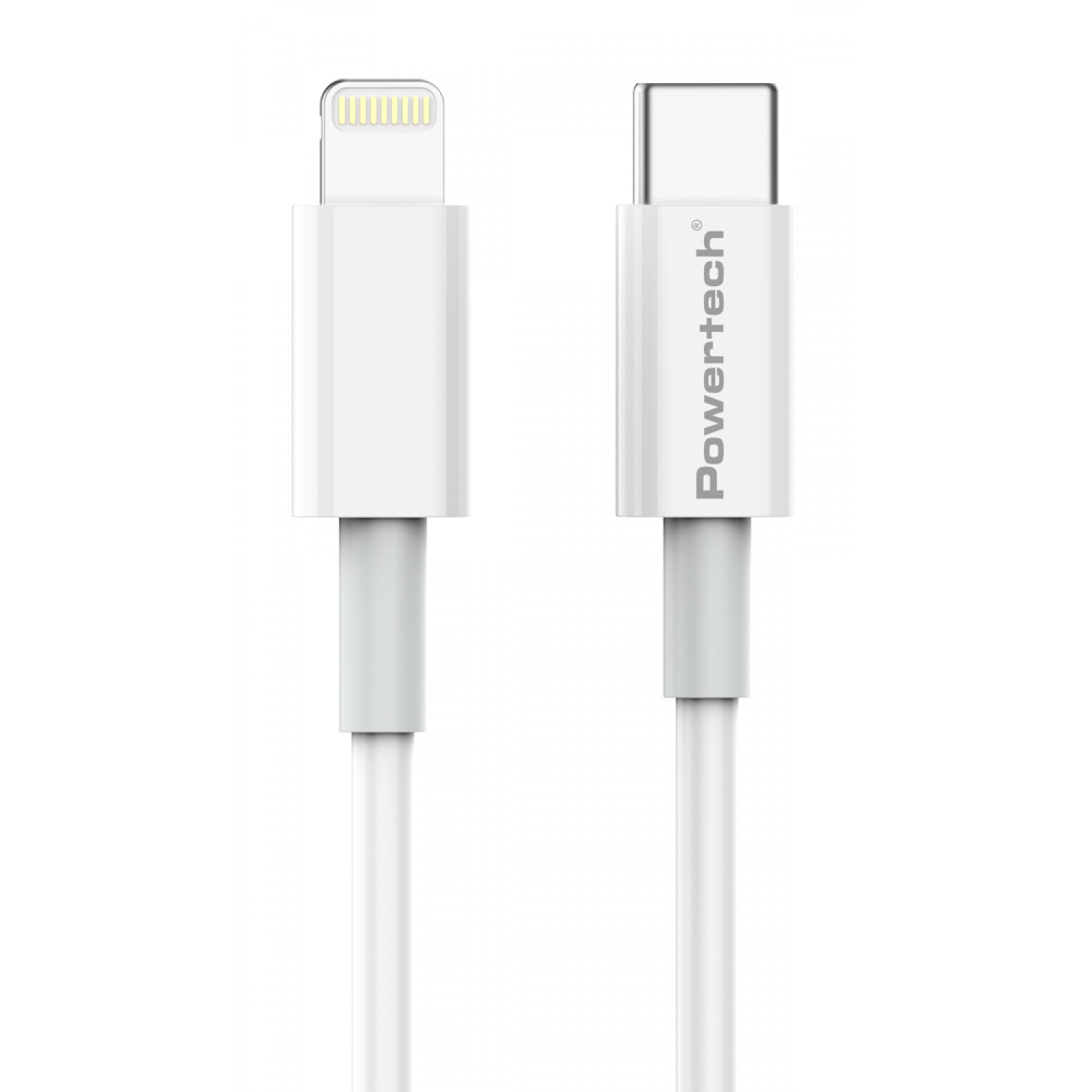 POWERTECH καλώδιο USB-C σε Lightning PTR-0107, 20W, PD, 1m, λευκό