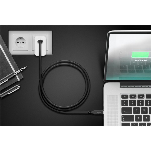 GOOBAY καλώδιο USB-C 60200, USB4 Generation 3x2, 100W, 40Gbps, 1m, μαύρο