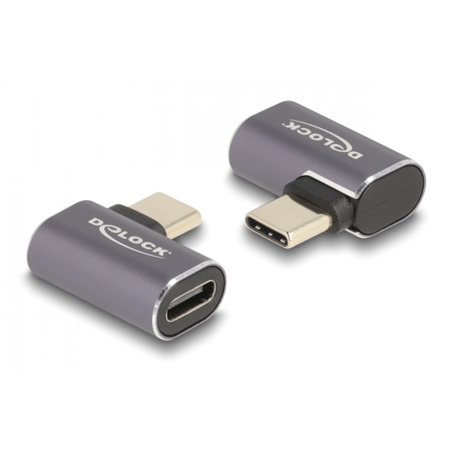 DELOCK αντάπτορας USB-C 60047, αρσενικό σε θηλυκό, 100W, 40Gbps, γκρι